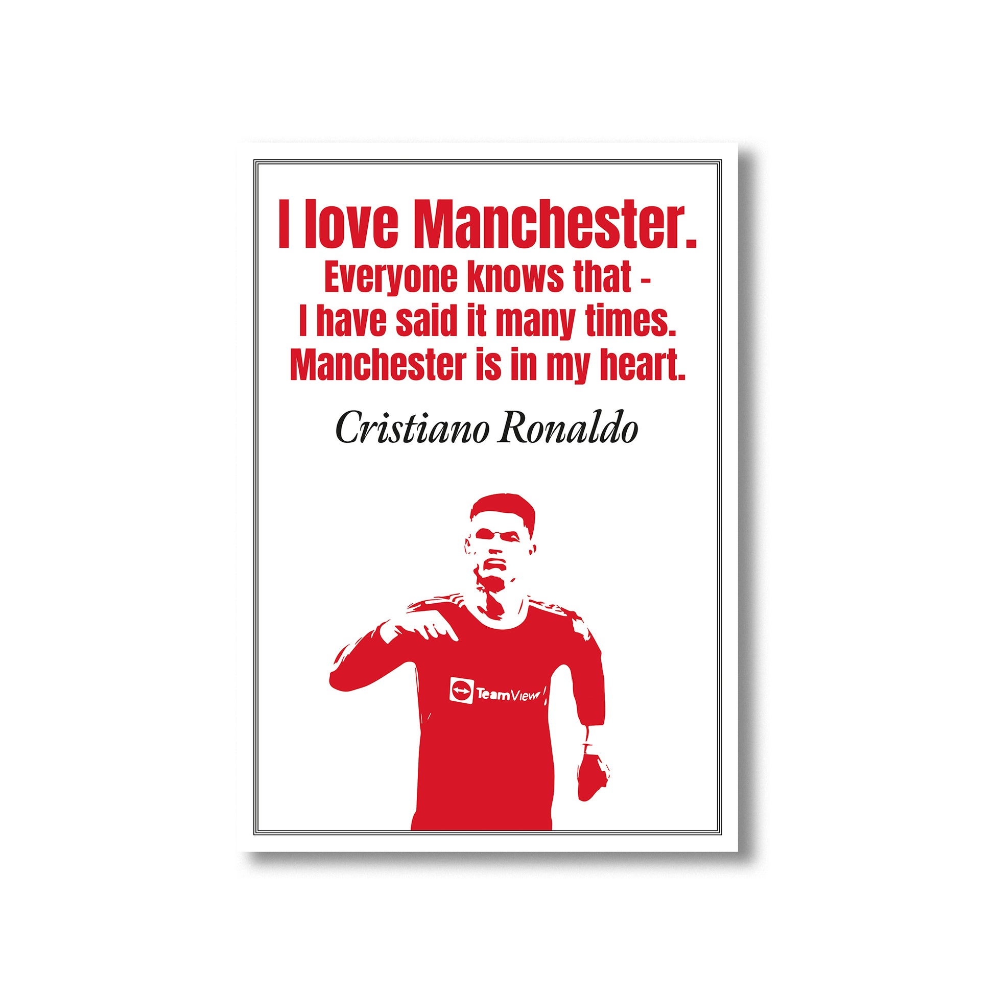 Ronaldo Manchester Utd Wall Art Print, Product