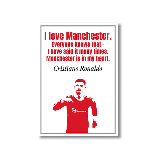 Ronaldo Manchester Utd Wall Art Print, Product