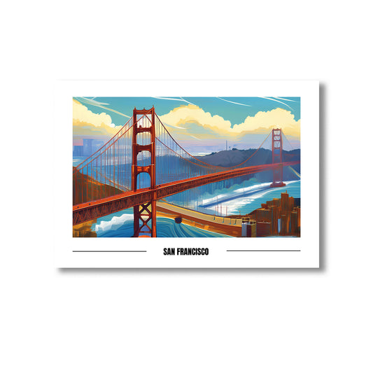 San Francisco Wall Art Print Home decor Poster, Product