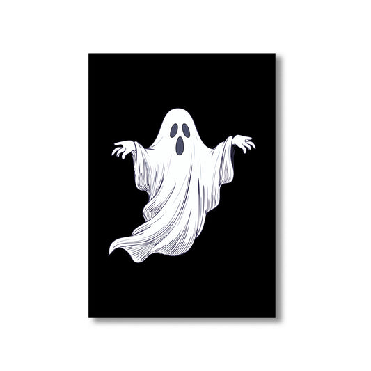 Spooky ghost Halloween wall art digital poster