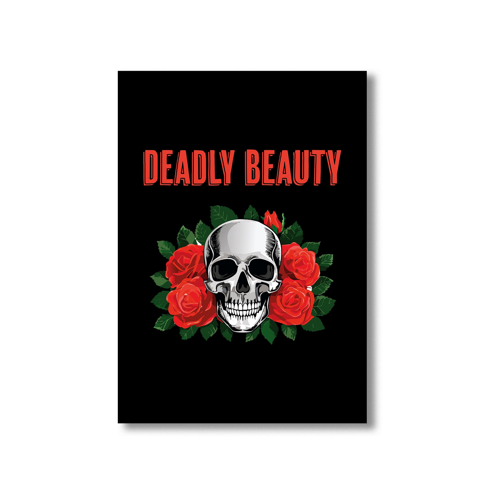 Skulls and roses Halloween wall art digital poster