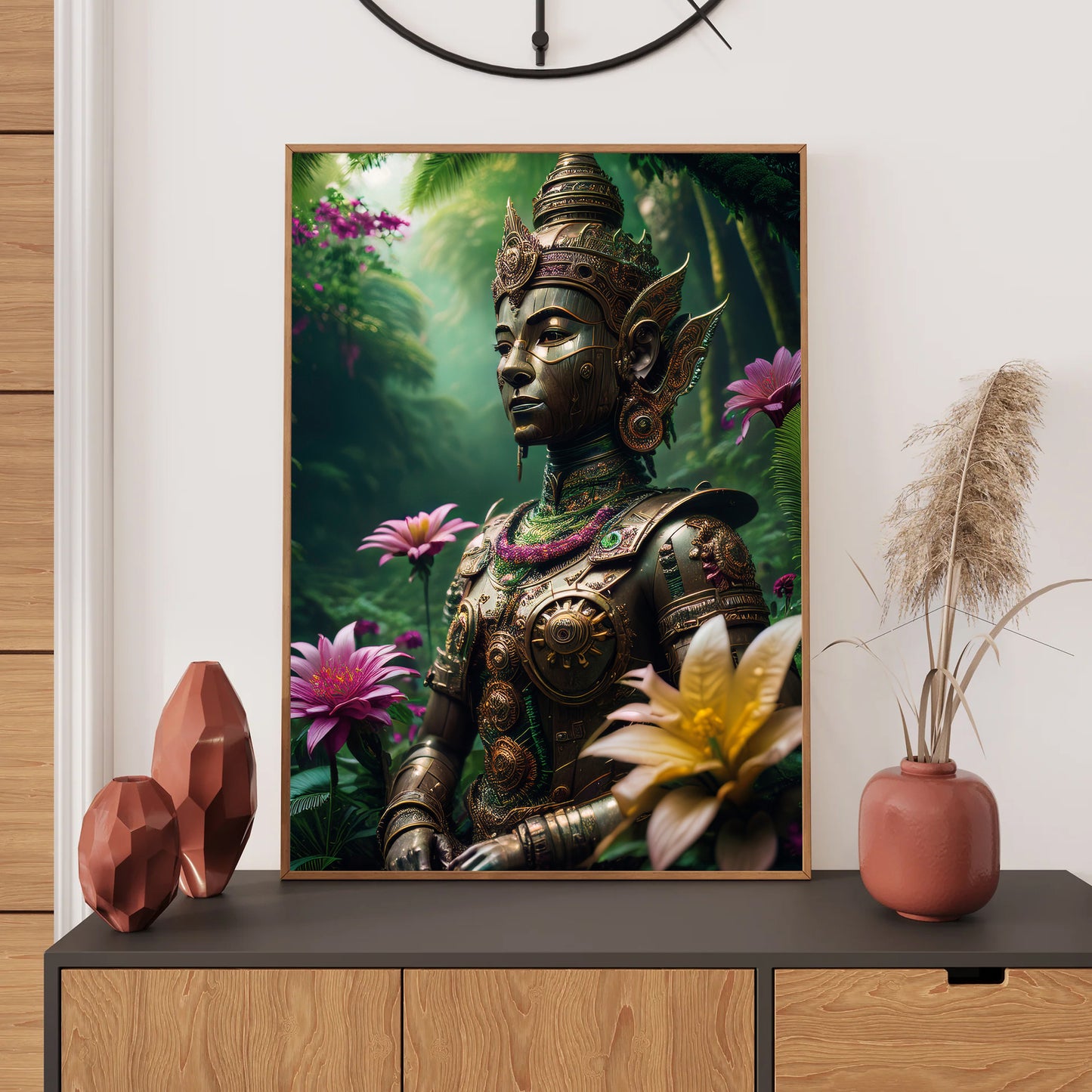 Ancient Thai Wall Art Print, Bedroom