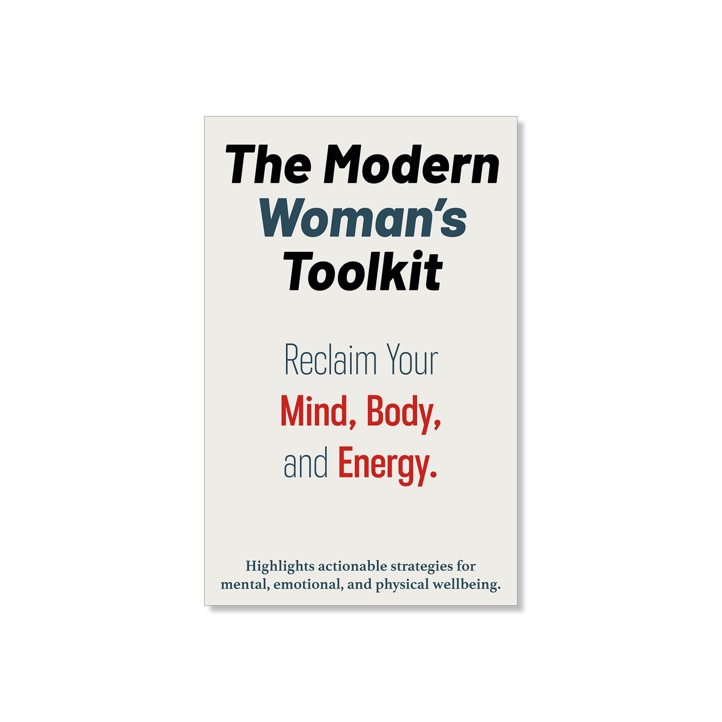The Modern Woman’s Toolkit eBook cover – Empowering self-care guide for women