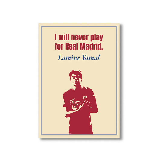 Yamal Barcelona Wall Art Print, Product