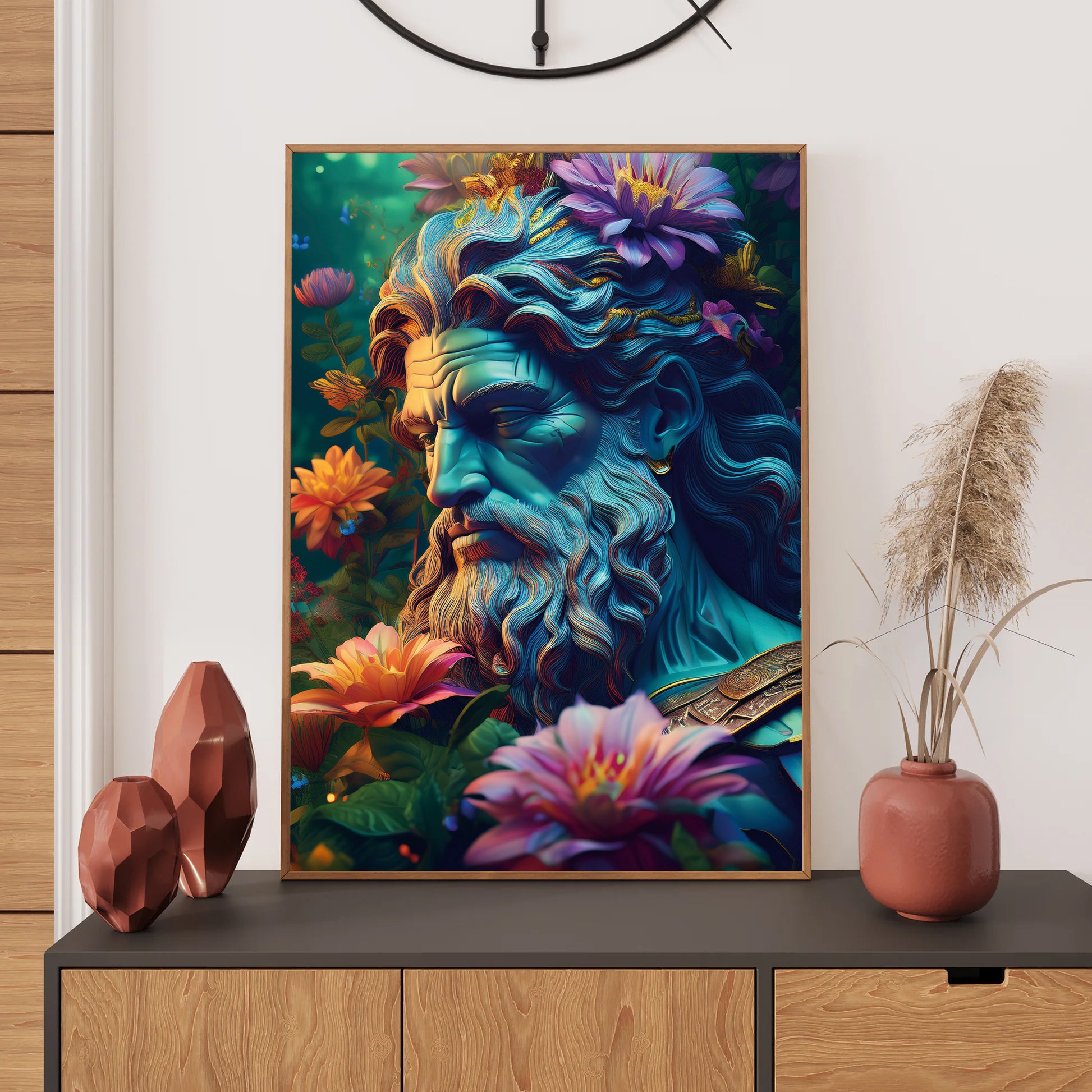 Zeus Wall Art Print, Bedroom