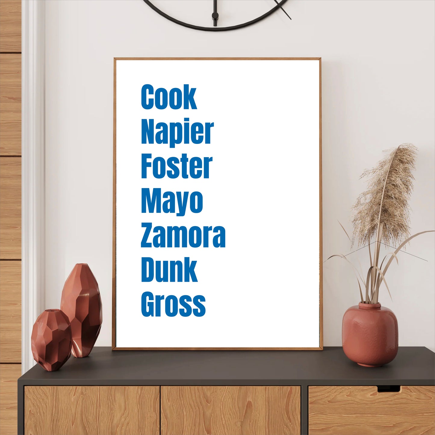 Brighton Legends Wall Art Print featuring Cook, Napier, Foster, Mayo, Zamora, Dunk, and Groß – Digital Download PDF Football Home Decor