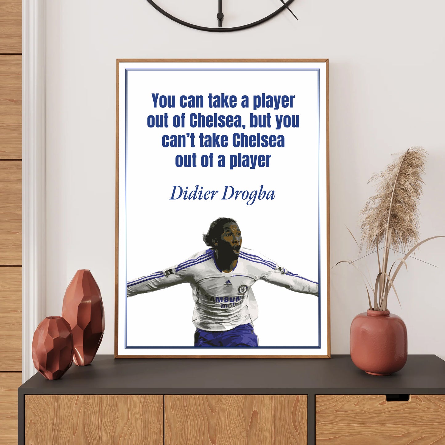 Drogba Chelsea Wall Art Print, Bedroom
