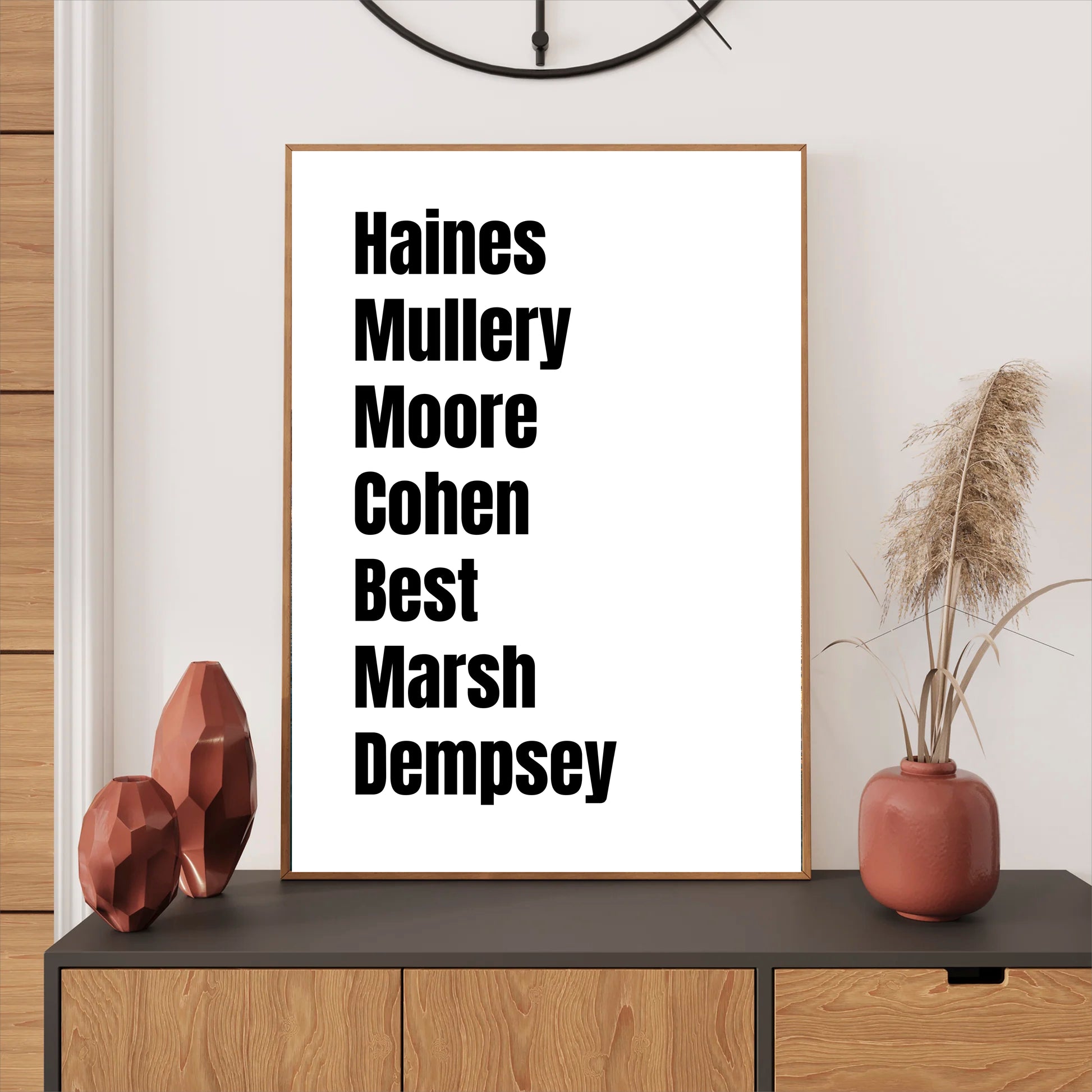 Fulham Legends Wall Art Print featuring Haines, Mullery, Moore, Cohen, Best, Marsh, and Dempsey – Digital Download PDF Football Home Decor