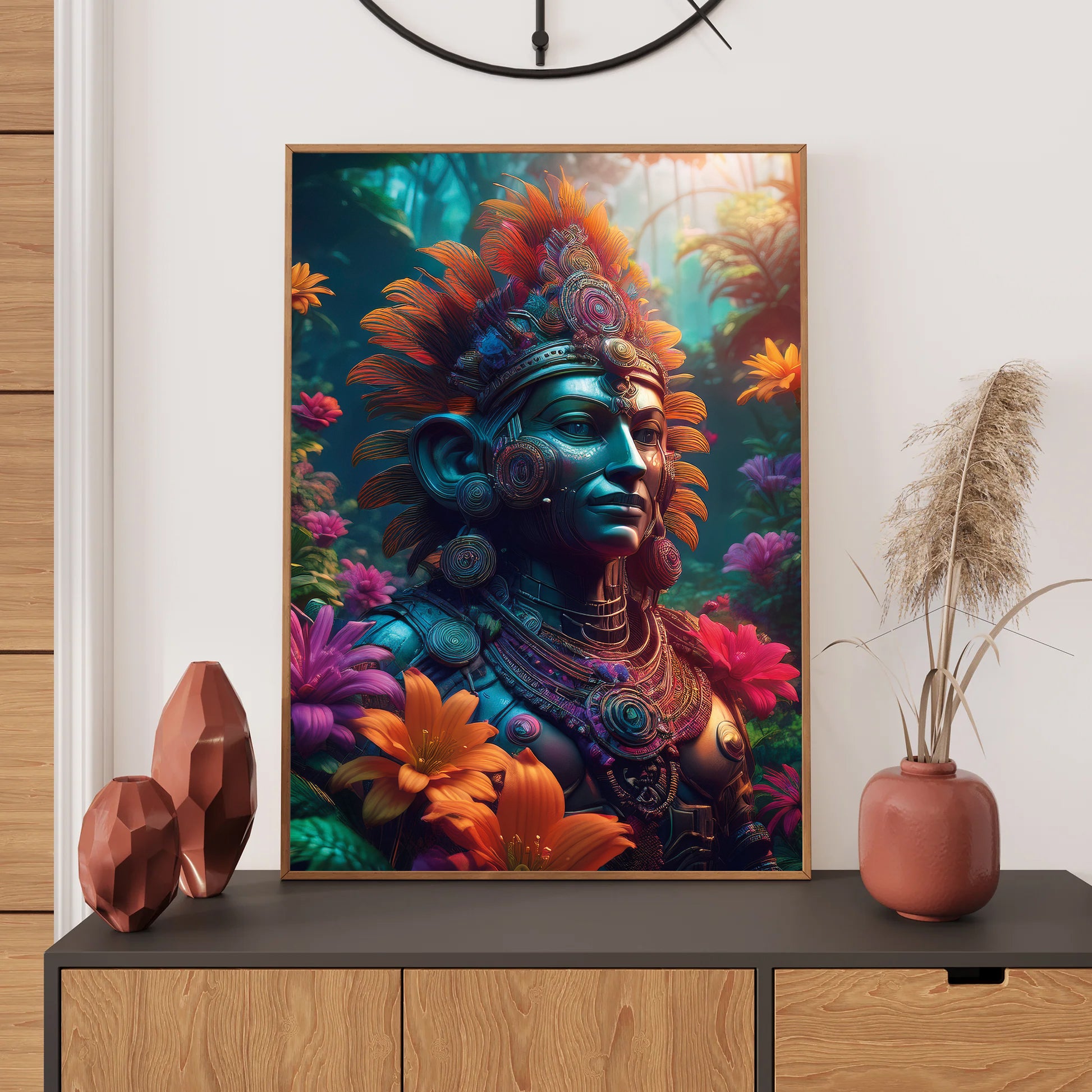 Ancient Indian Wall Art Print, Bedroom