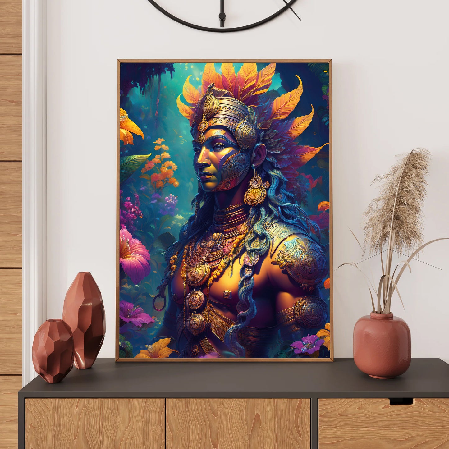 Ancient Indian Wall Art, Bedroom