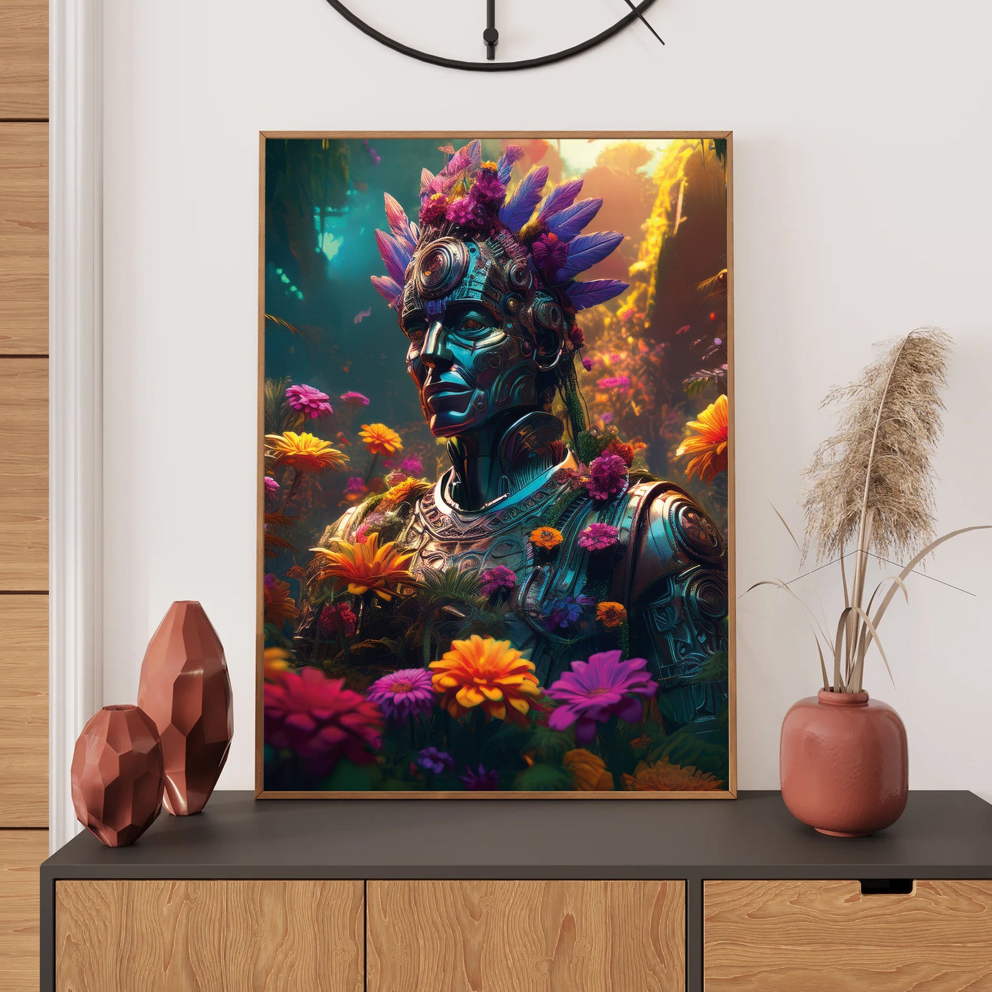 Ancient Mexican Wall Art Print, Bedroom