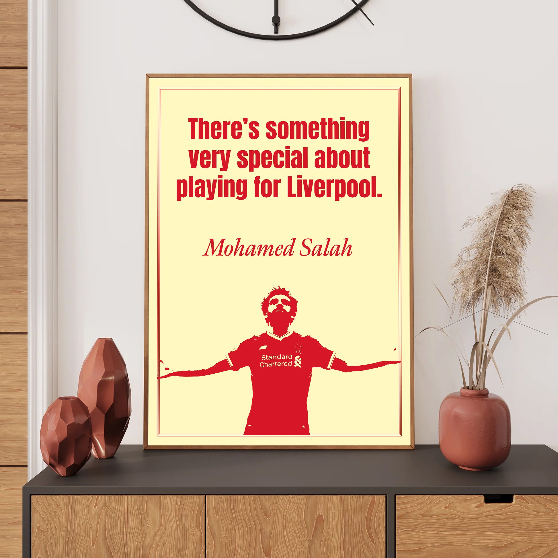 Salah Liverpool Wall Art Print, Bedroom