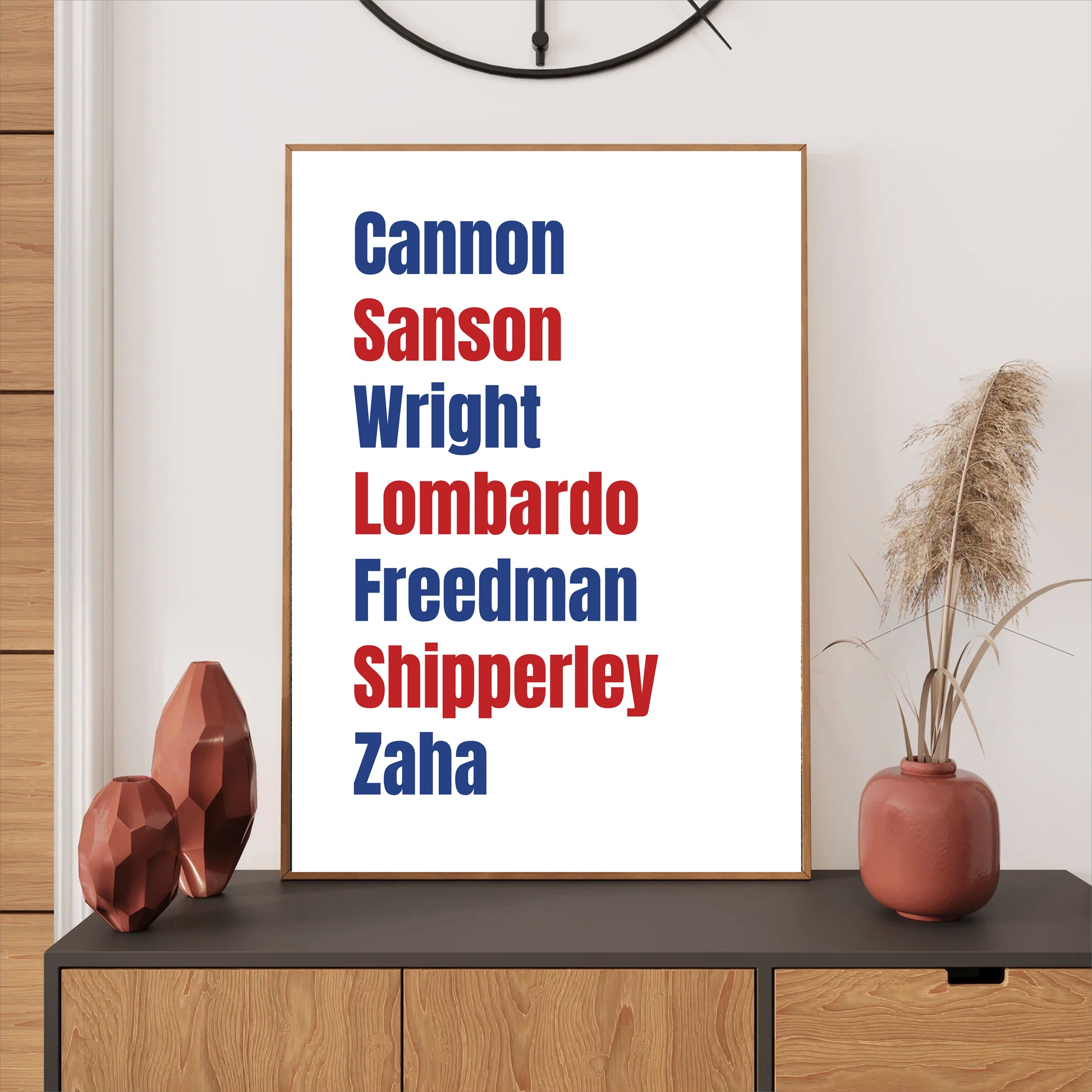 Crystal Palace Legends Wall Art Print featuring Cannon, Sanson, Wright, Lombardo, Freedman, Shipperley, and Zaha – Digital Download PDF Football Home Decor