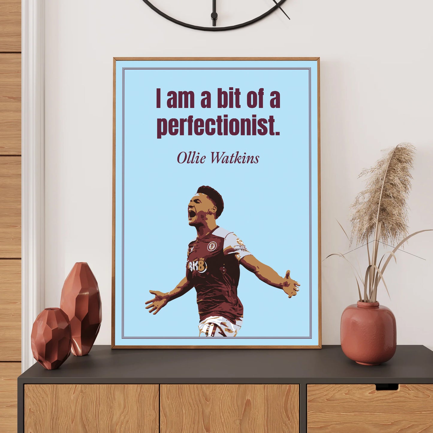 Aston Villa Wall Art print, Bedroom