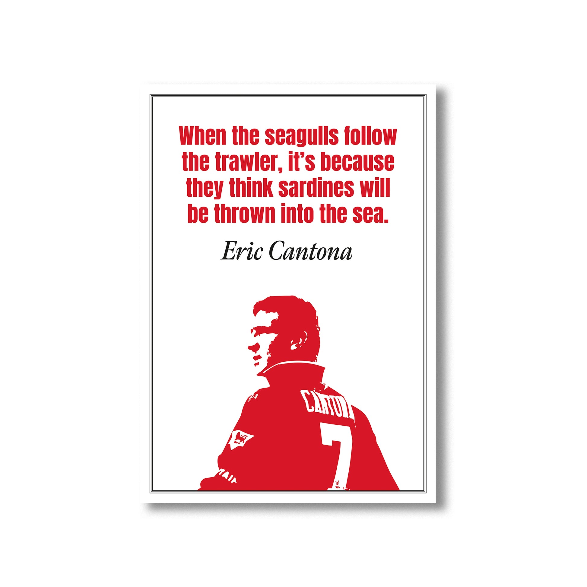 Cantona Manchester Utd Wall art Print. Product