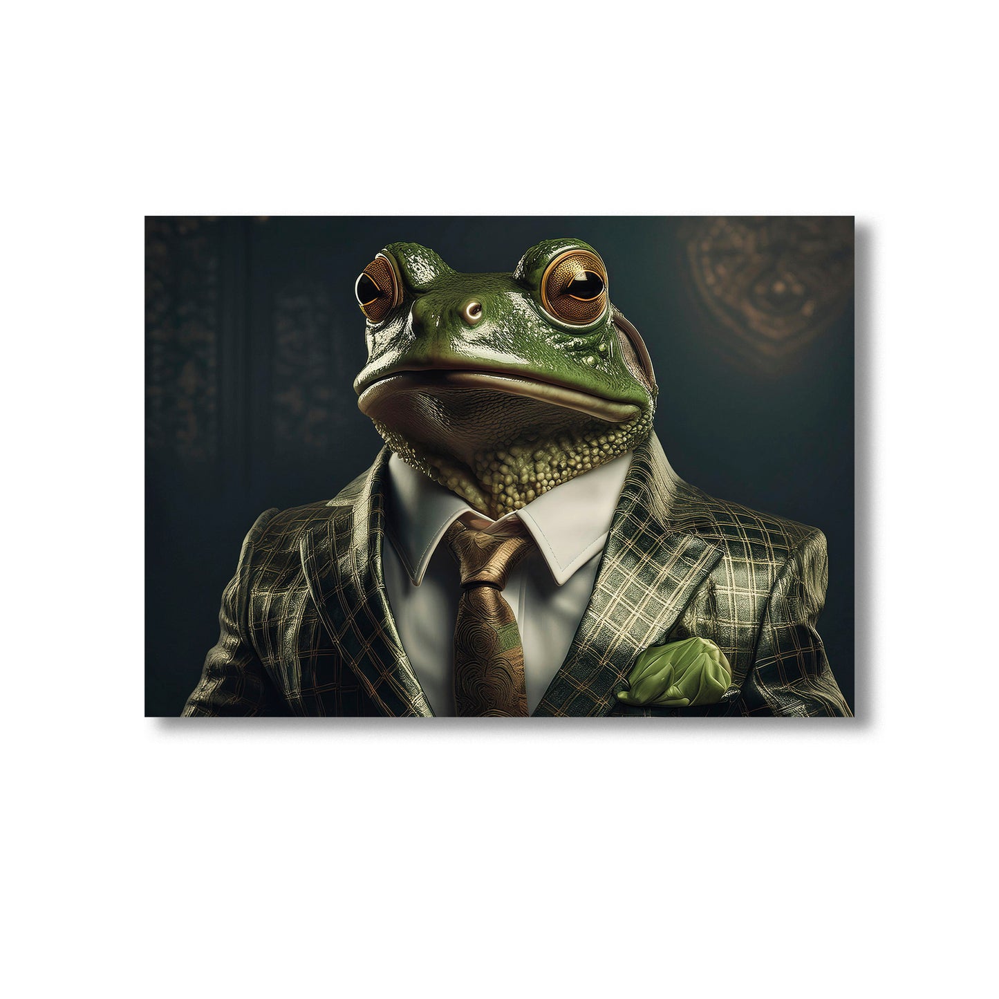 Frog in a suit Wall Art Print Home decor Poster, Product