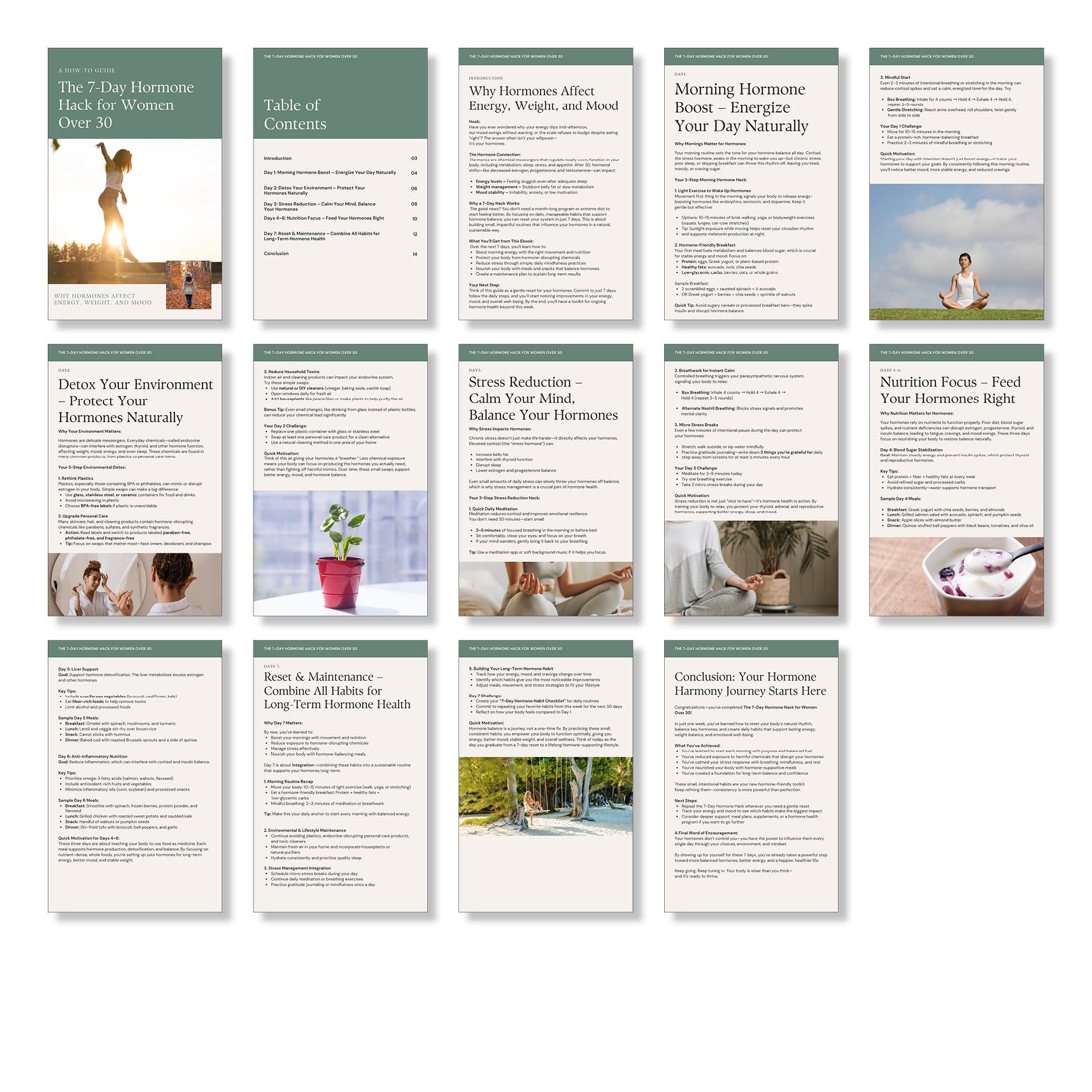 Ebook cover of “The 7-Day Hormone Hack for Women Over 30” – natural hormone balance guide for energy, weight, and mood support.