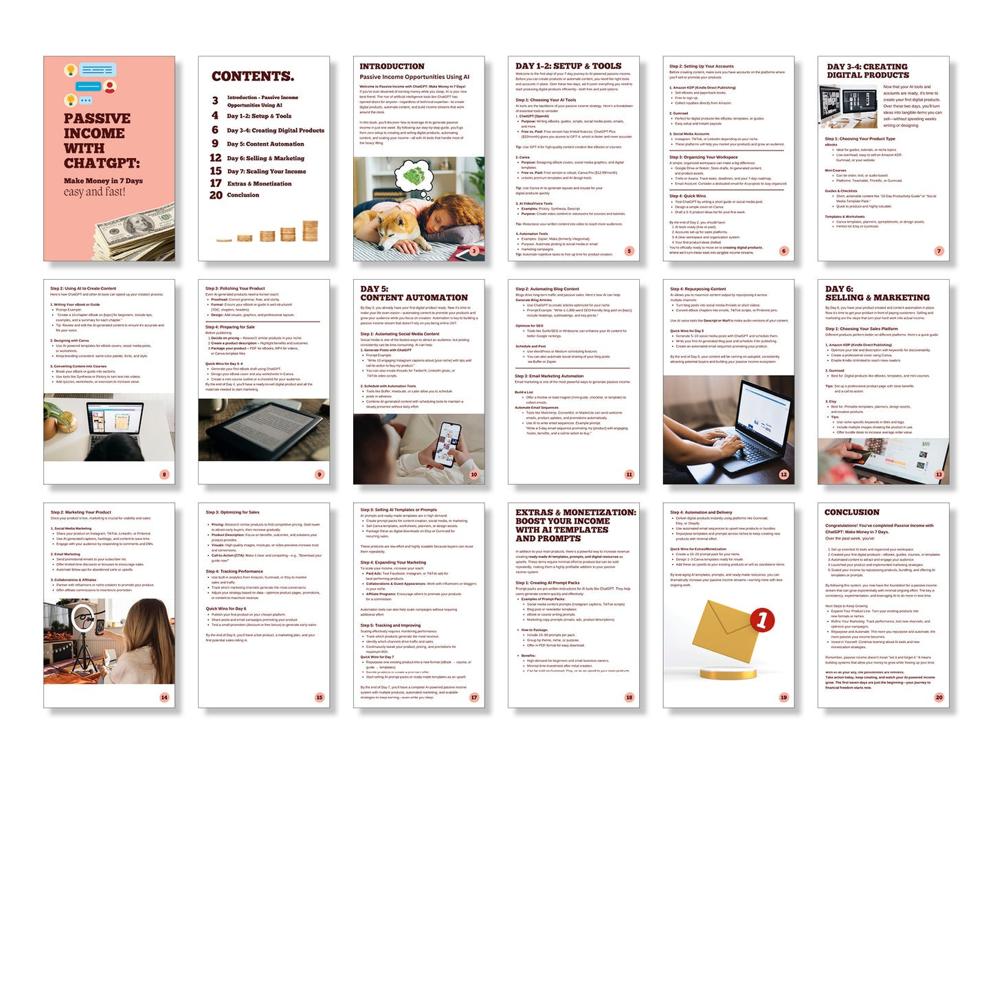 “Passive Income with ChatGPT ebook cover – Make Money in 7 Days AI Money Guide for beginners and entrepreneurs”