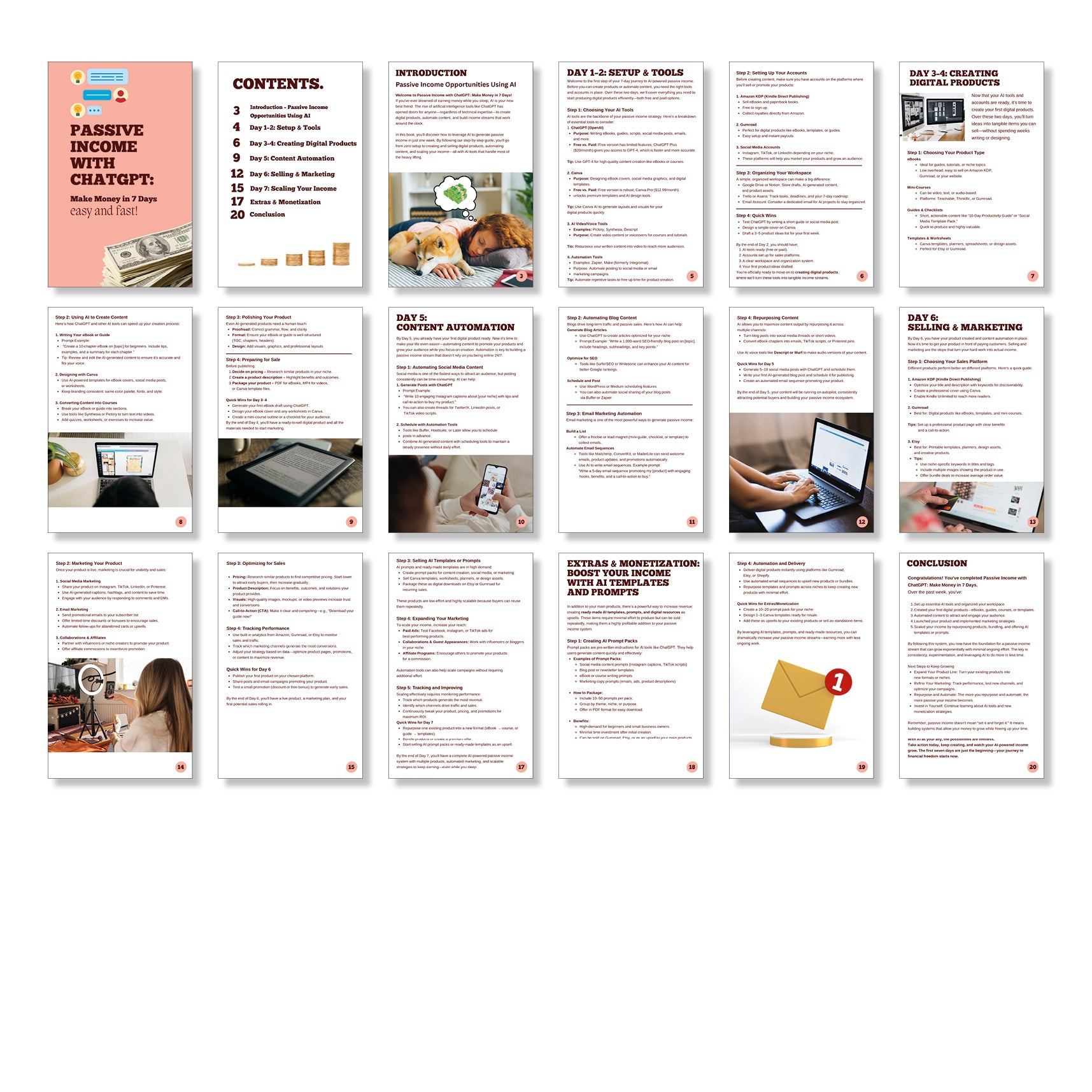 “Passive Income with ChatGPT ebook cover – Make Money in 7 Days AI Money Guide for beginners and entrepreneurs”