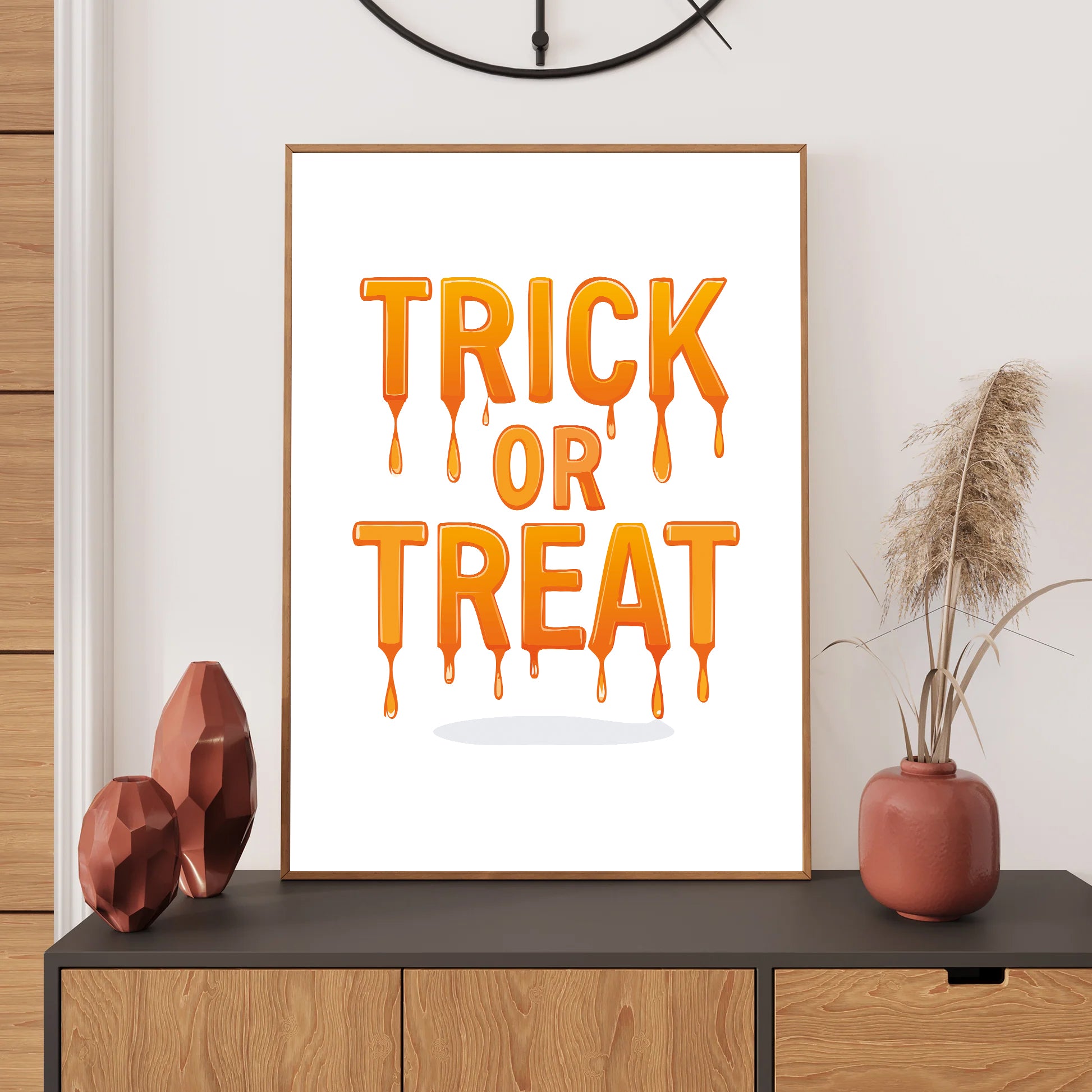 Trick or Treat Halloween wall art digital poster