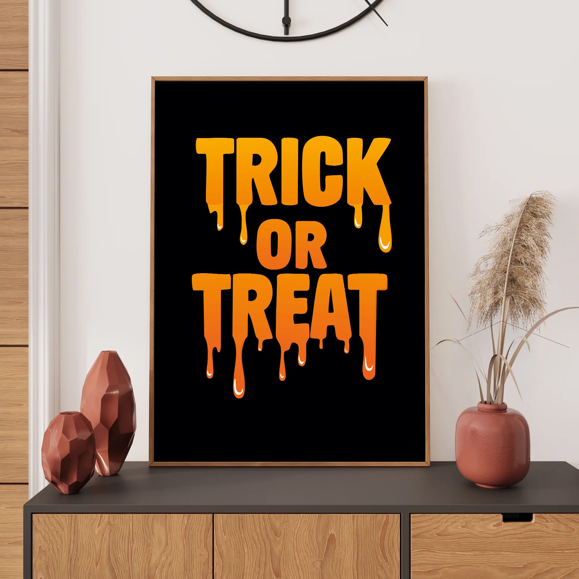 Trick or Treat Halloween wall art digital poster